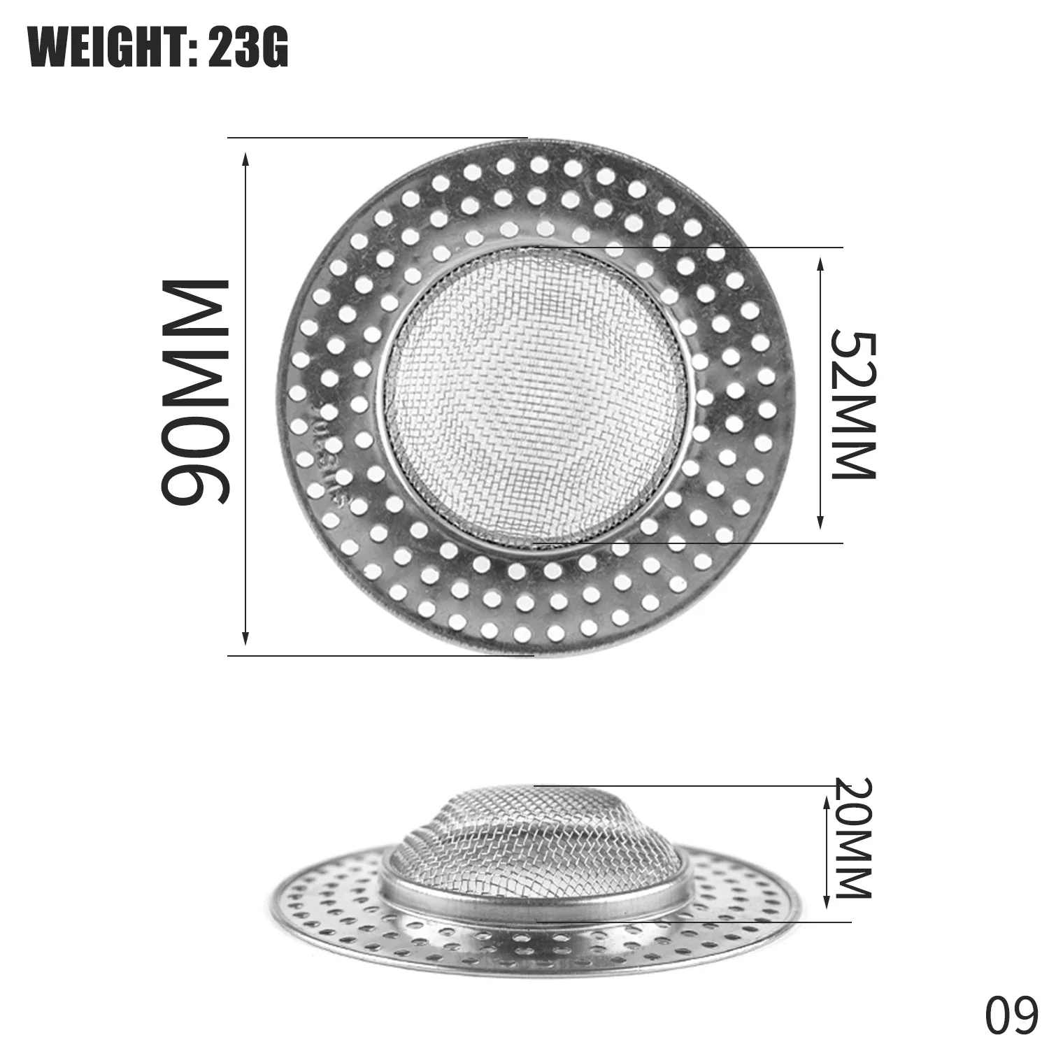 Steel Drain Strainer – Hair Catcher & Sink Filter 26 kf S0288467f7a764234971ee491ce189041T