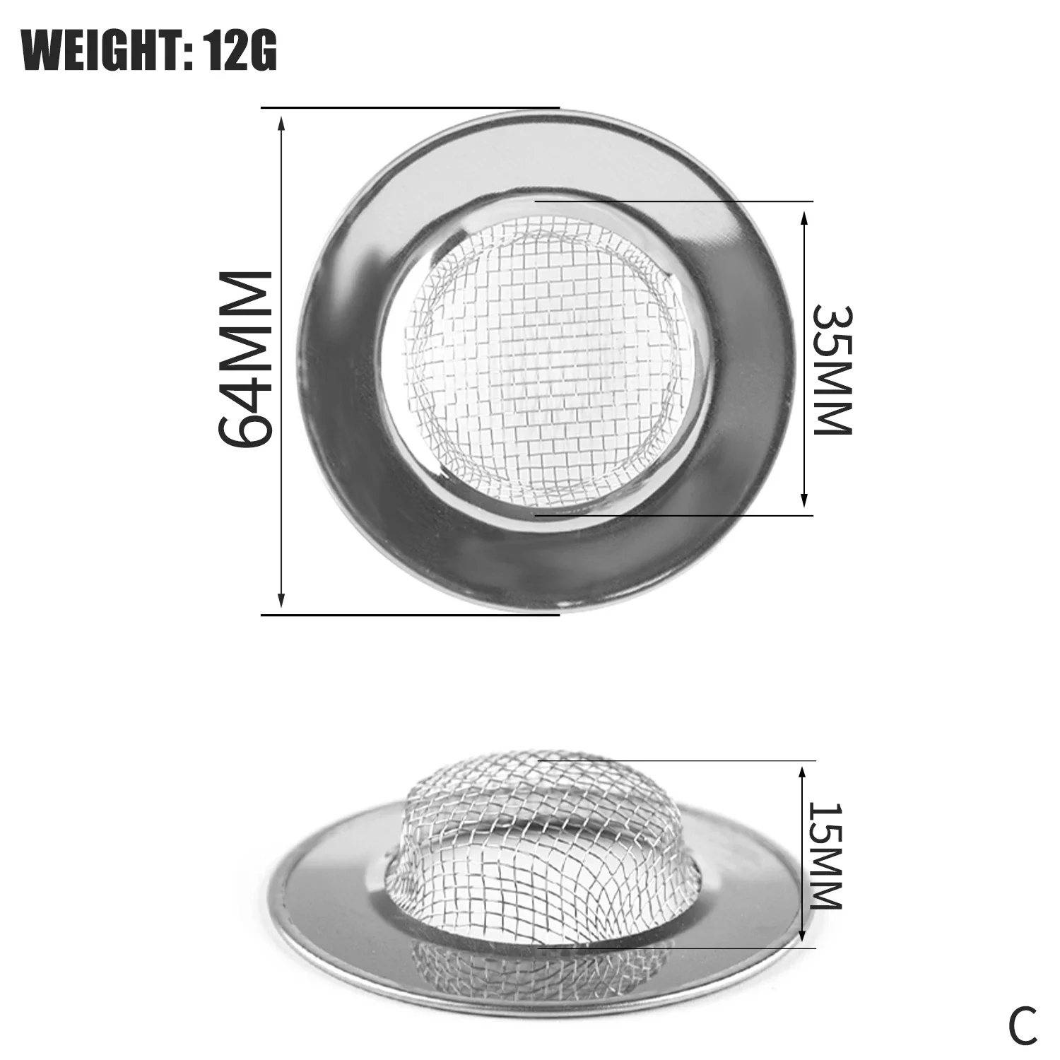 Steel Drain Strainer – Hair Catcher & Sink Filter 29 kf S262e124f67ae47579e868c3f8d75e3ce4