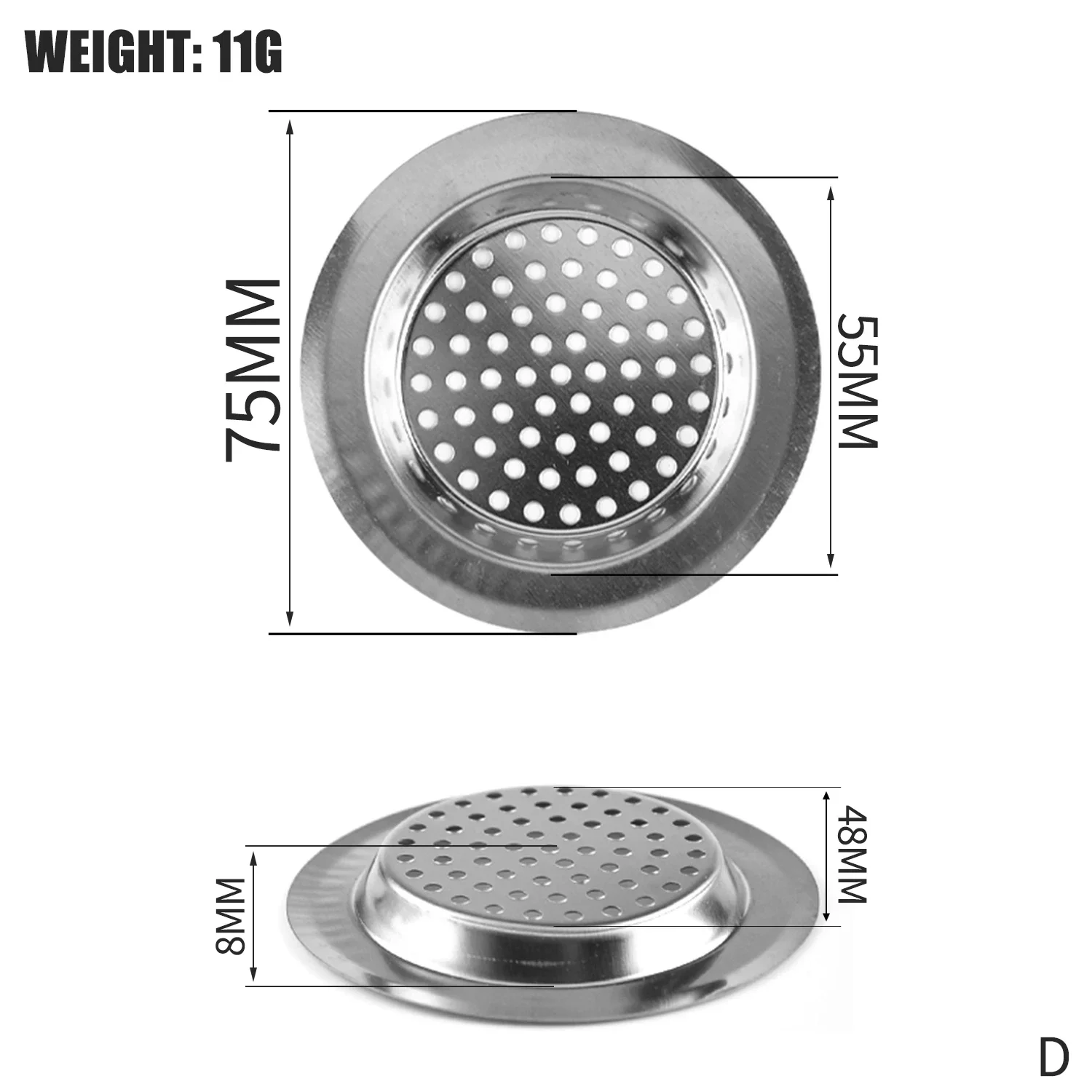 Steel Drain Strainer – Hair Catcher & Sink Filter 30 kf S9afcb140776049138032acc020f07c1dv