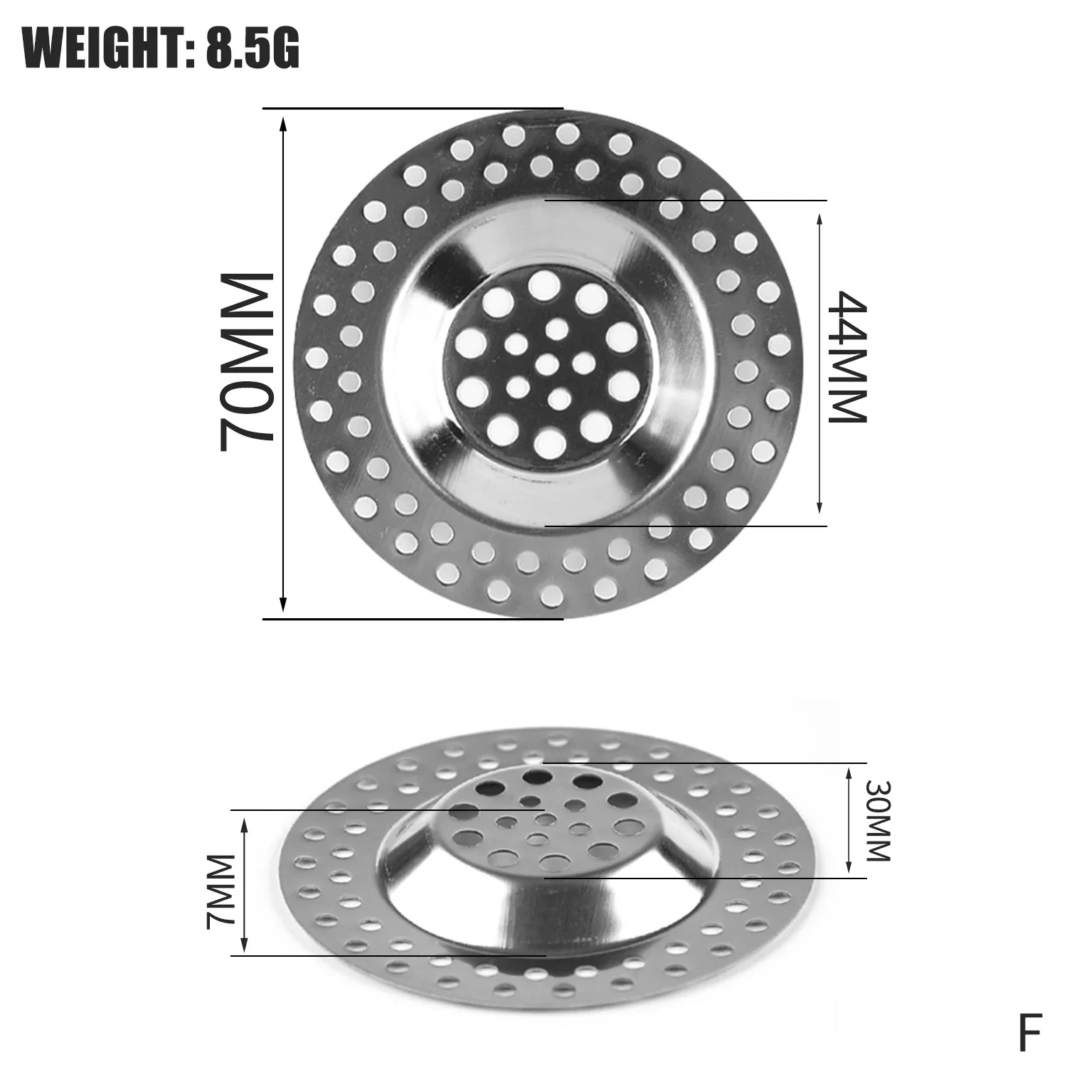 Steel Drain Strainer – Hair Catcher & Sink Filter 32 kf Sc2479793aaf449c8ae1bbfcdffc32b00a