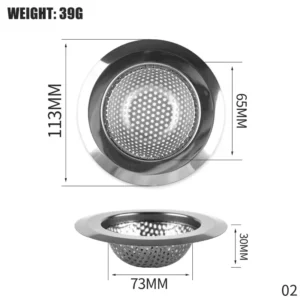 Steel Drain Strainer – Hair Catcher & Sink Filter - Image 6