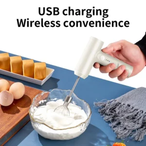 Wireless Electric Food Mixer – 3-Speed Portable Egg Beater & Dough Mixer - Image 3