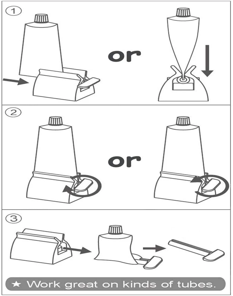 Toothpaste Squeeze Tube with Stainless Steel Roller – Toothpaste Dispenser and Toothbrush Holder Set 22 kf H511a7fafd1544d9281c56ebf635d1bbds