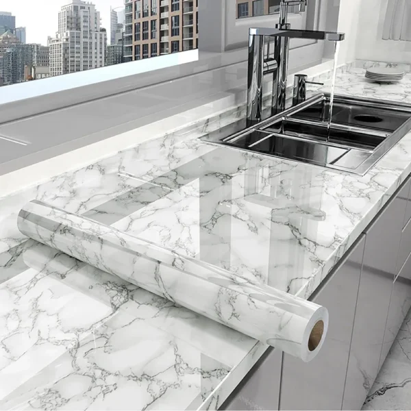Marble Contact Paper – 40cm Self Adhesive Waterproof Vinyl for Kitchen & Home Surfaces 2 kf S0b28fe0b51c74f93bcd71a8a44fcb449Z