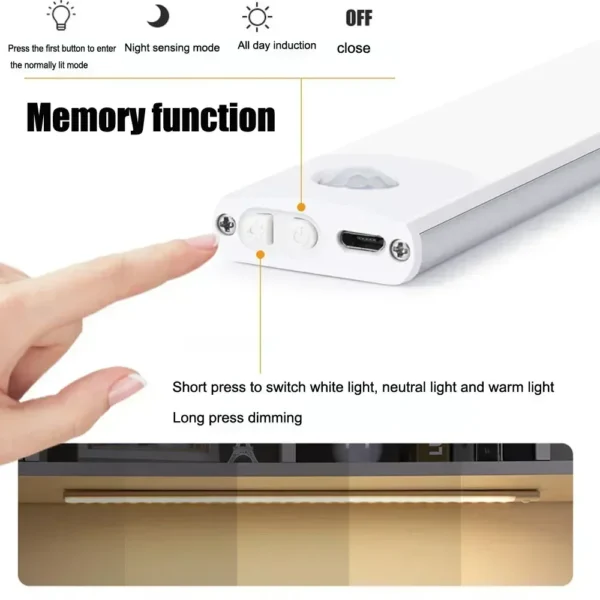 Motion Sensor Night Light – USB Rechargeable Wireless LED Lamp 5 kf S1210616e151e4069a87031bcce0b855fL