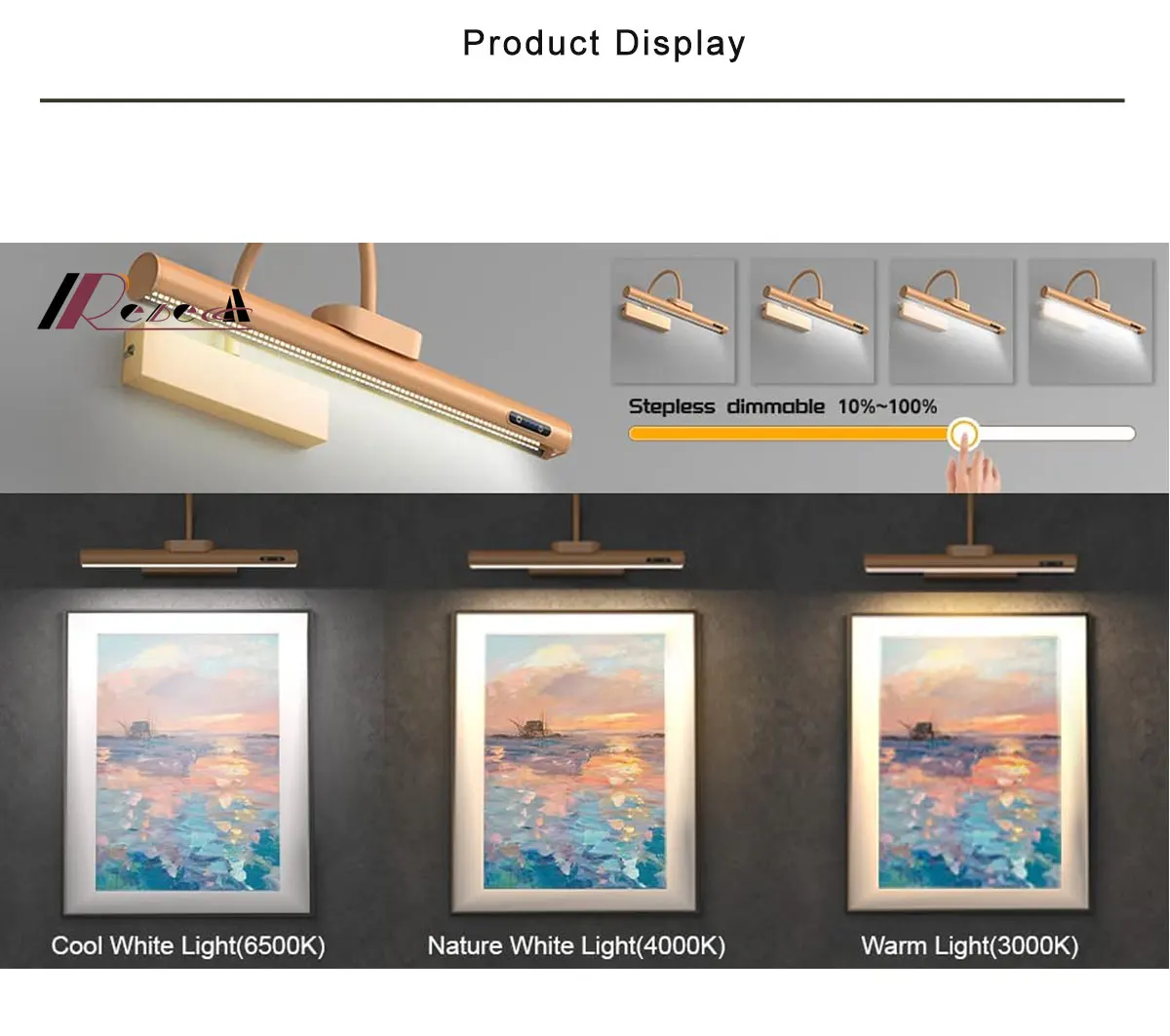 Modern Vanity Light – Dimmable LED Wall Lamp for Bathroom Mirror, Waterproof Wall-Mounted Fixture 15 kf S32932b5f2978416b9e38ff24abf48ae4Y