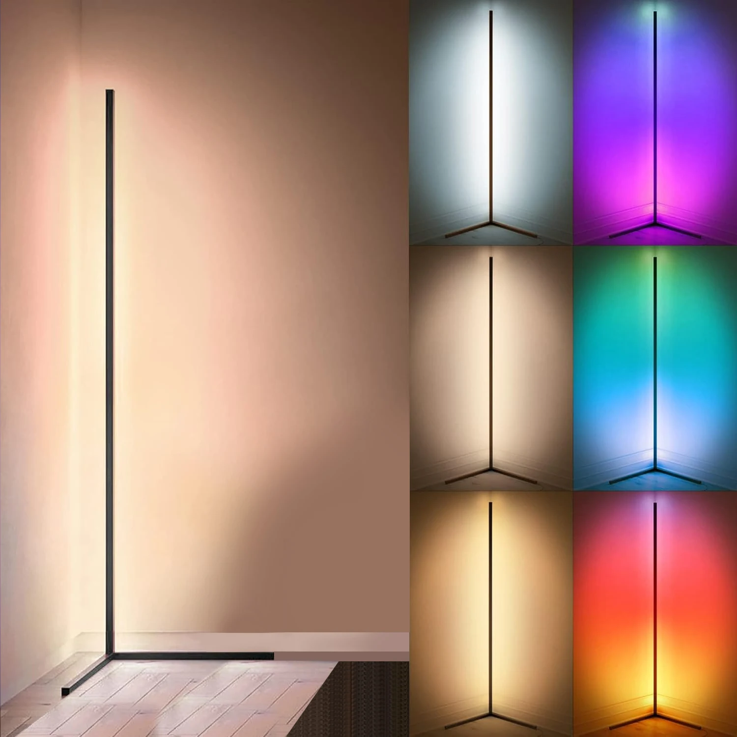 Smart Floor Lamp – Dimmable RGB LED Mood Light with App & Remote Control 18 kf S368465b6141c497ca587779956652da7j