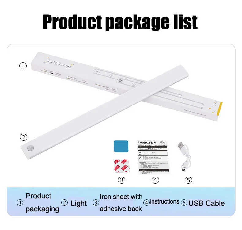 Motion Sensor Night Light – USB Rechargeable Wireless LED Lamp 33 kf S3c9461cd87d04ca6b952495d1c233f77Q