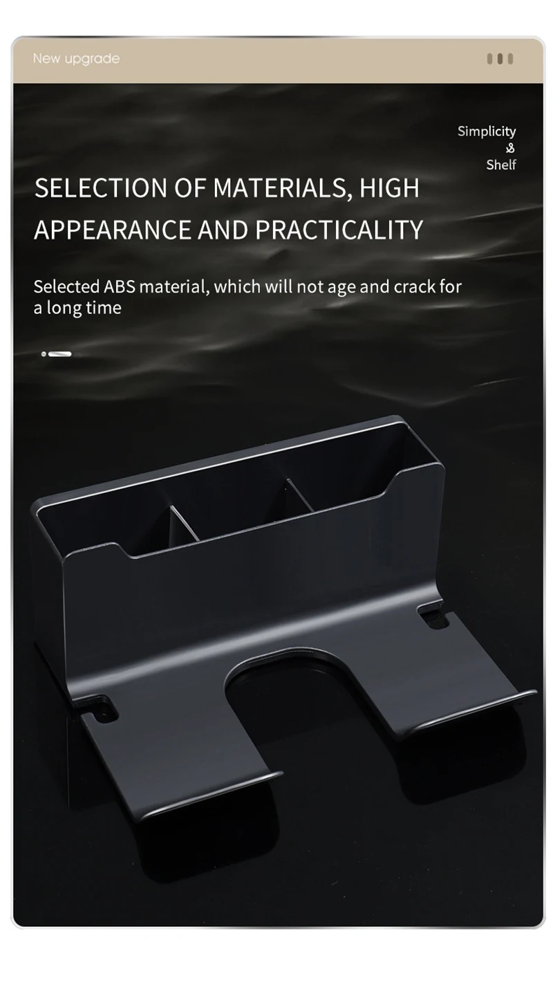 Wall Mounted Hair Dryer Stand – No Drilling Bathroom Organizer 18 kf S3d8f5034a65b46fe9aafc960f5a894d7u