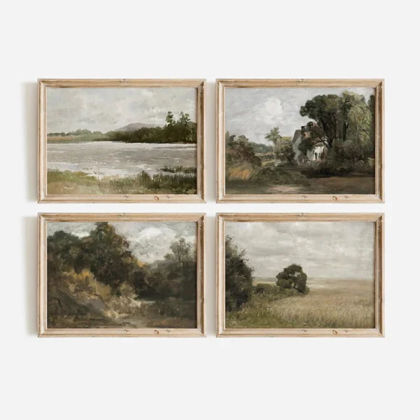 Living Room Wall Art – Vintage Country Vase Canvas Painting for Home Decor 4 kf S3e3cd250a7744073877a06f66011f1caZ