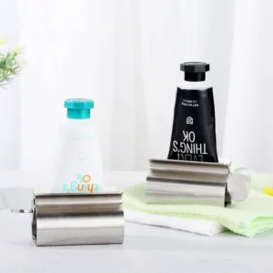 Toothpaste Squeeze Tube with Stainless Steel Roller – Toothpaste Dispenser and Toothbrush Holder Set 8 Toothpaste Squeeze Tube with Stainless Steel Roller – Toothpaste Dispenser and Toothbrush Holder Set - Image 3