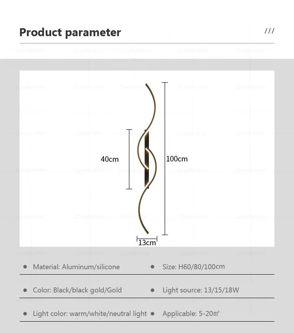 Wall Light Fixture – Modern LED Long Strip Sconce for Bedroom & Living Room 27 kf S4d9fe689c17c4ad98a92479d8814fb0dZ