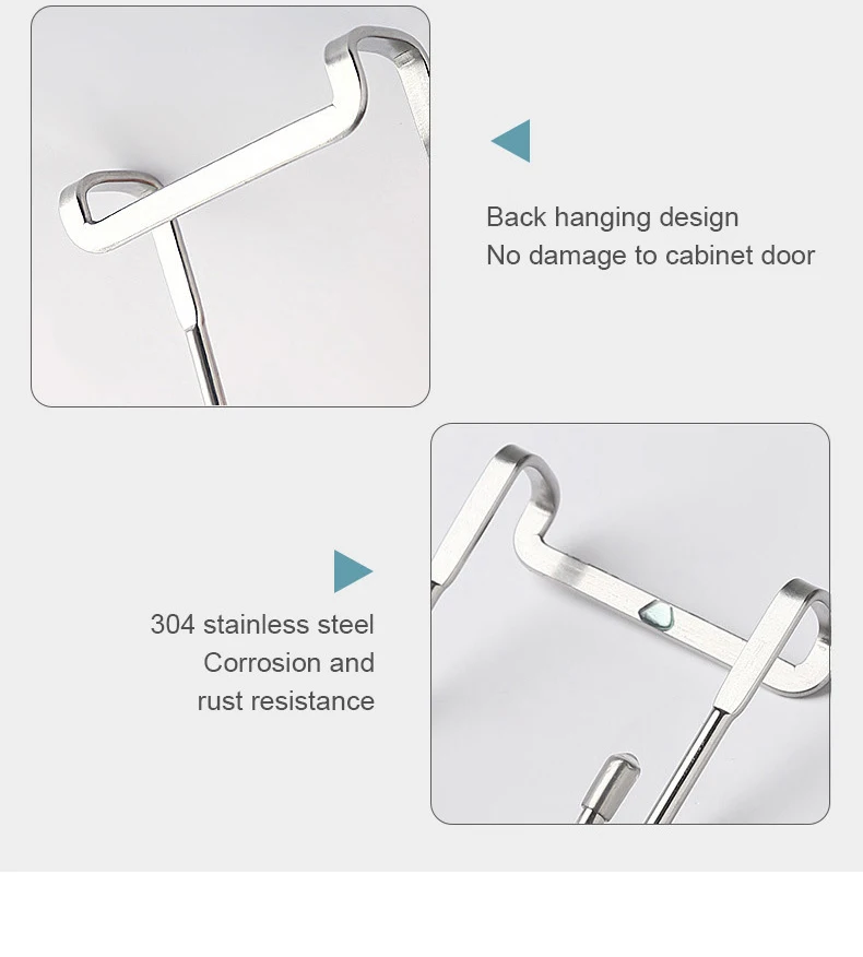 Door Hook Over Cabinet – Stainless Steel Double Hook for Towel & Storage 24 kf S546d89f25b794e6cb967549a37a8f469t