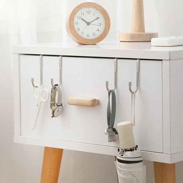 Door Hook Over Cabinet – Stainless Steel Double Hook for Towel & Storage 2 kf Sae5fa10dff264af7b5729939da065744z