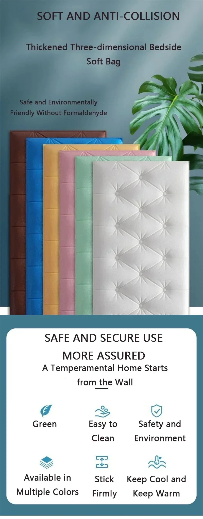 3D Wall Panels – Self-Adhesive Foam Wallpaper for Kids Room & Living Room 19 kf Sc7839664642148058c41ee086a3fb039B