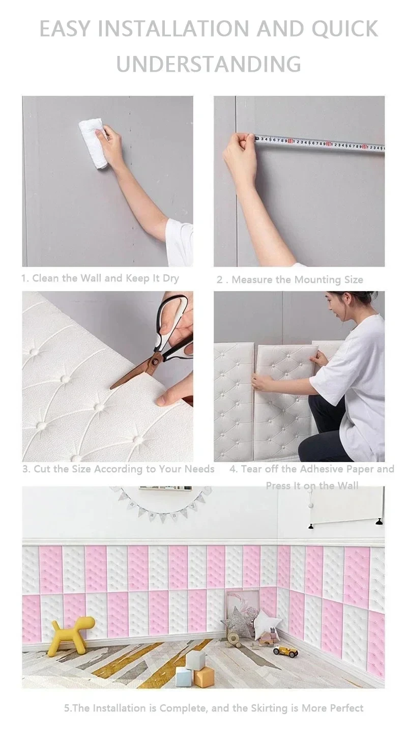 3D Wall Panels – Self-Adhesive Foam Wallpaper for Kids Room & Living Room 16 kf Sf4a01c0eb7e94e429c71295956946407z
