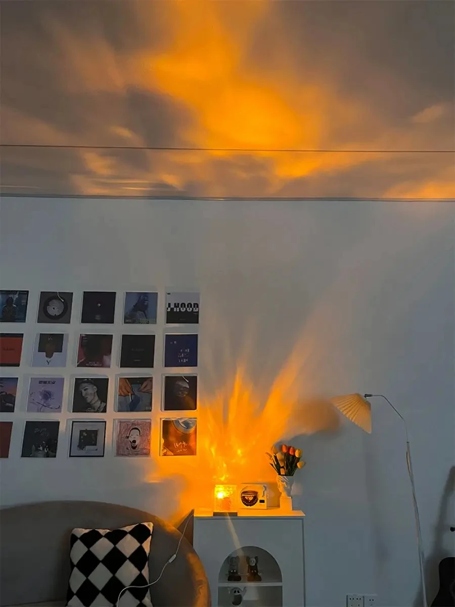 Crystal Lamp Projector – 3/16 Color Rotating Water Ripple Night Light for Bedroom & Home Decor 21 kf S468be714ade447e68bf7a64c101e16fbg