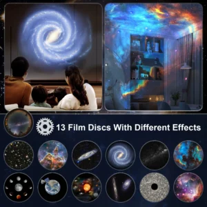Star Projector Night Light – 13-in-1 Galaxy Lamp with Rotating Sky Projection for Kids & Bedroom Decor - Image 6