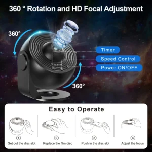 Star Projector Night Light – 13-in-1 Galaxy Lamp with Rotating Sky Projection for Kids & Bedroom Decor - Image 4