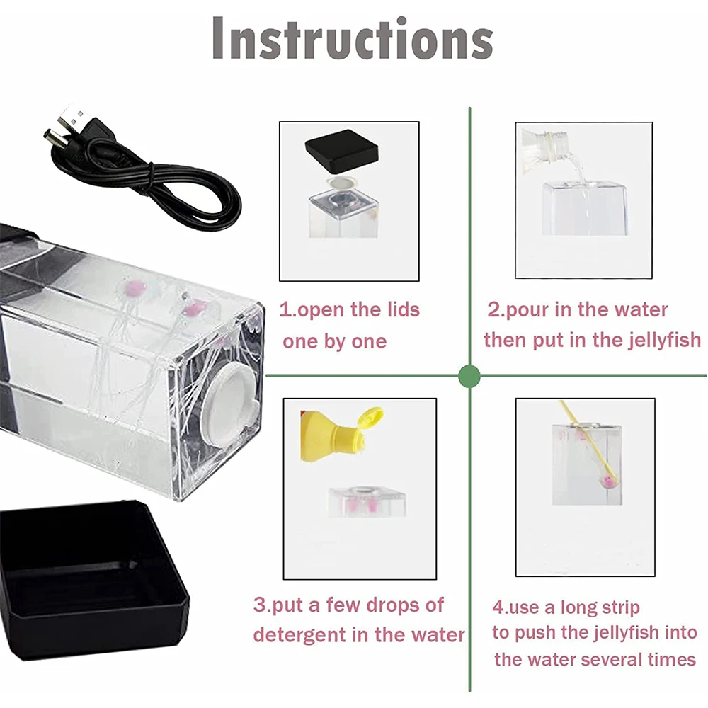 Jellyfish Night Light – LED Color Changing Lamp with Floating Jellyfish for Kids and Home Decor 27 kf S89e08f2c9f57462c804d99c7a9a357e3c