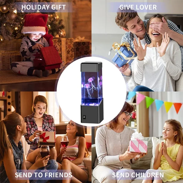 Jellyfish Night Light – LED Color Changing Lamp with Floating Jellyfish for Kids and Home Decor 2 kf Sa1f576304d344e50983b7970a5ba7ba4L