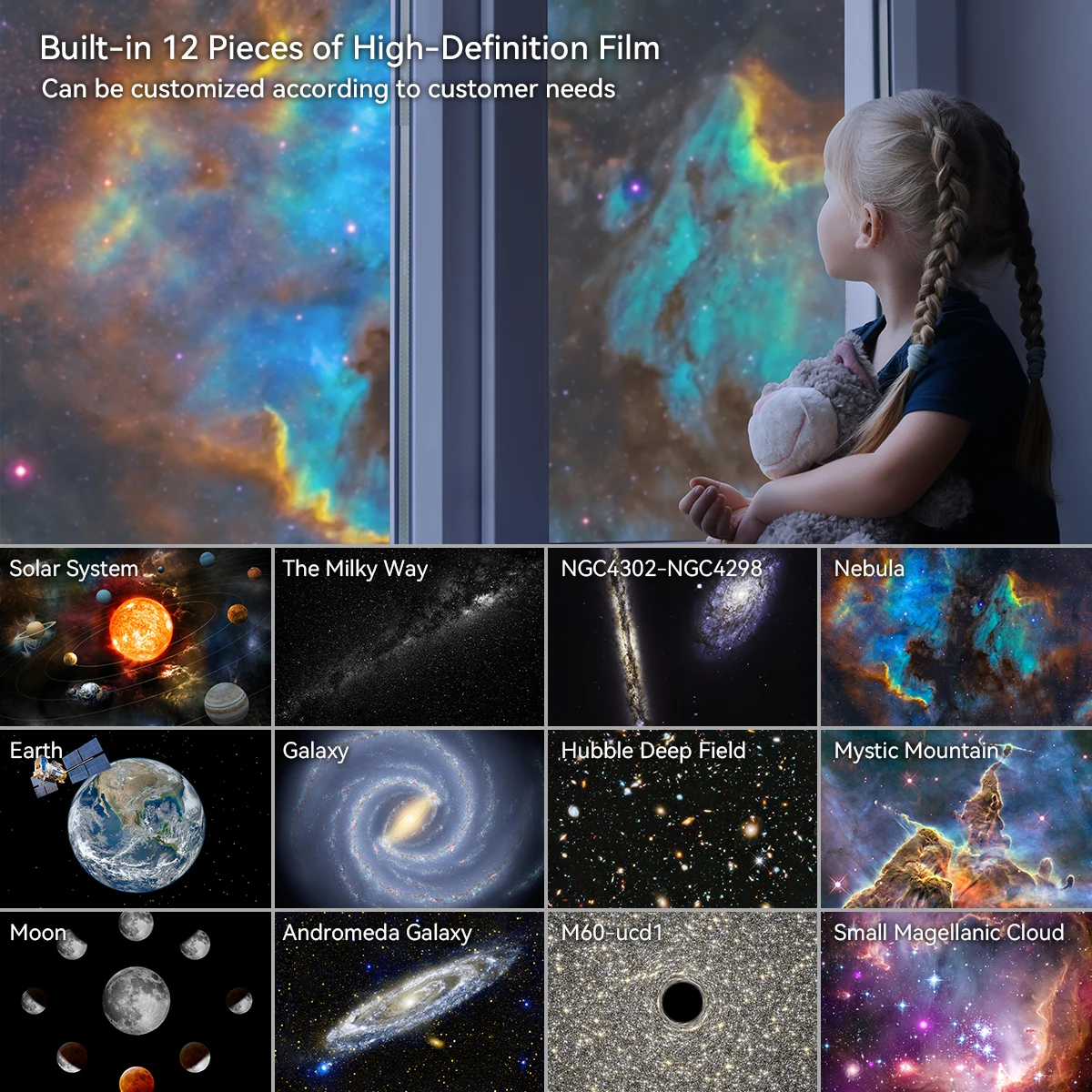 Star Projector Night Light – 13-in-1 Galaxy Lamp with Rotating Sky Projection for Kids & Bedroom Decor 14 kf Sa52117c469c44339aaad6a0a963a0bbeN