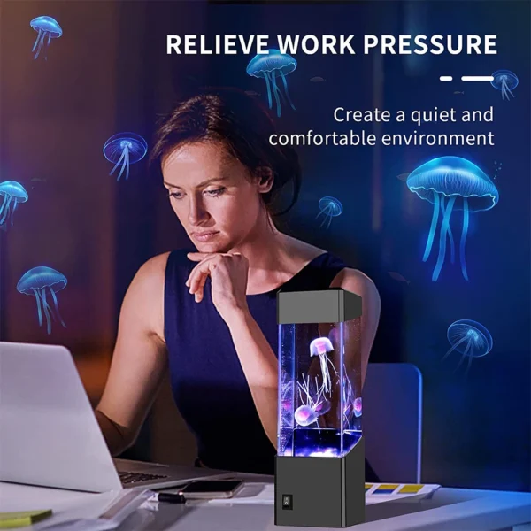Jellyfish Night Light – LED Color Changing Lamp with Floating Jellyfish for Kids and Home Decor 4 kf Sa85714feb0ac401ea33c84e28a1c99dcL