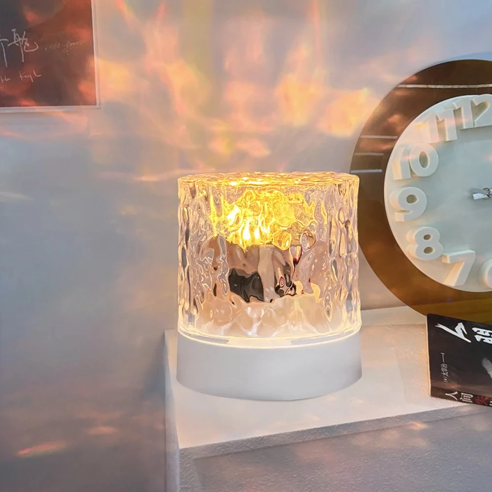 Crystal Lamp Projector – 3/16 Color Rotating Water Ripple Night Light for Bedroom & Home Decor 25 kf Sbf540da0fddc4e928b359309281dacf06