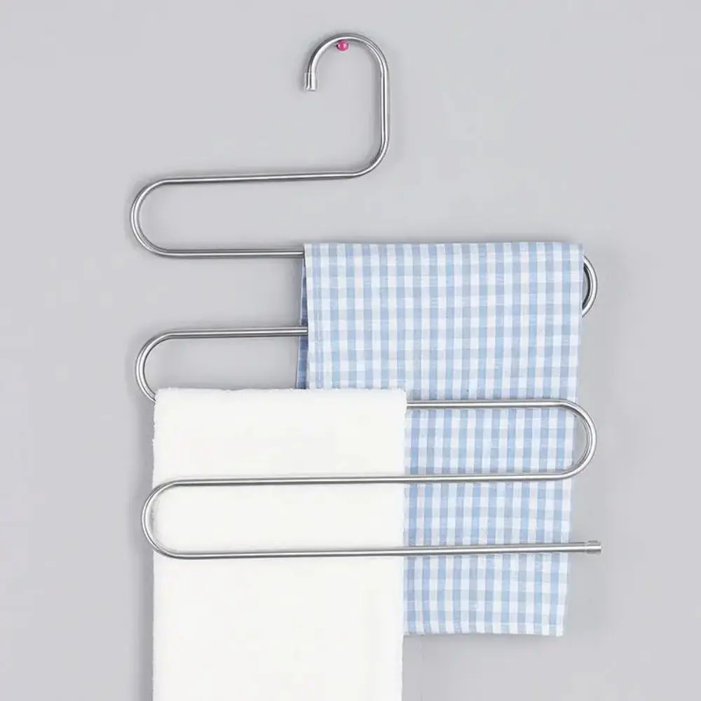 5-Layer Pants Hanger – Non-Slip Multi-Functional S-Shaped Clothes Organizer Rack 20 kf Scdf24becb8cf4778a19327d8a69987cel