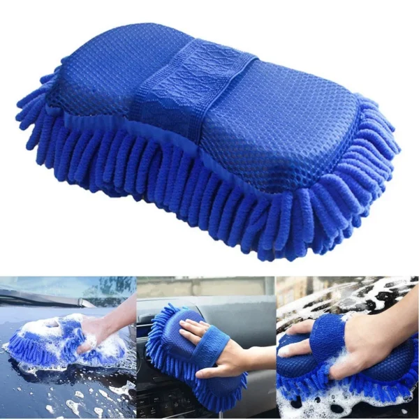 Microfiber Car Washing Brush – Chenille Sponge Pad for Scratch-Free Auto Cleaning 4 kf S051f6539a2464038ba971e7a80811d408