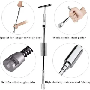 Dent Puller – Paintless Car Dent Removal Tool Kit with Glue Gun & Tabs for Auto Body Repair 11 Dent Puller – Paintless Car Dent Removal Tool Kit with Glue Gun & Tabs for Auto Body Repair - Image 6