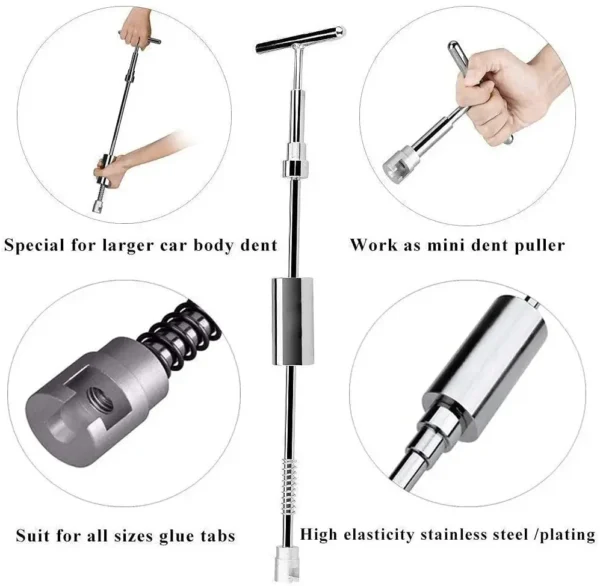 Dent Puller – Paintless Car Dent Removal Tool Kit with Glue Gun & Tabs for Auto Body Repair 5 kf S2c6ee3f6e9b940b681a501e2596ed027B