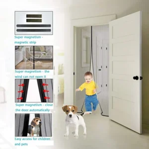 Mosquito Net Door – Magnetic Self-Closing Mesh Curtain for Bugs, Flies & Insects - Image 4