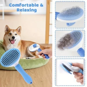 Dog Hair Comb – 7-Piece Pet Grooming Set with Flea Comb, Shampoo Brush, Nail Clipper & Toothbrush - Image 6