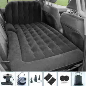 Inflatable Car Mattress for Travel – Portable SUV Air Bed with Pillows and Pump - Image 4