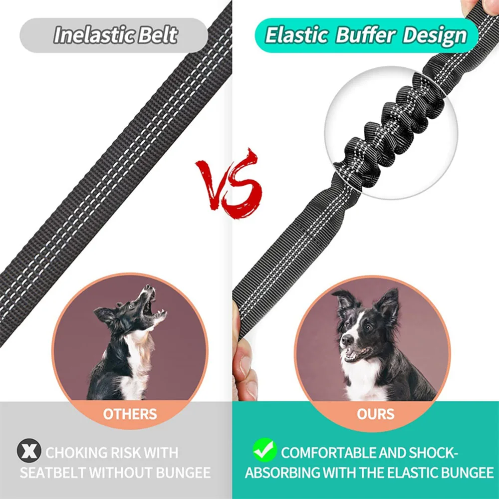 Dog Seat Belt – Reflective Nylon Adjustable Harness for Safe Pet Travel 24 kf S58714e69e7f54638b9d38baa158ded4eM