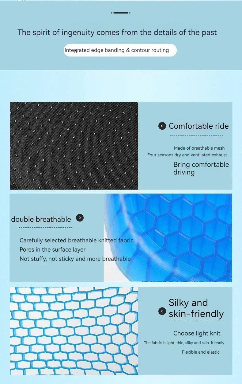 Cooling Seat Cushion – Gel Car Chair Pad for Breathable Comfort in Office, Home, or Vehicle 17 kf S633a31e86fb8491aa69342e616f6d3fbW