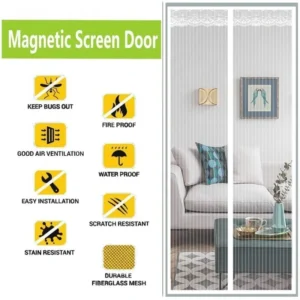 Mosquito Net Door – Magnetic Self-Closing Mesh Curtain for Bugs, Flies & Insects - Image 6