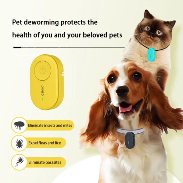 Ultrasonic Flea Collar for Dogs – Chemical-Free Tick and Mosquito Repellent Pet Collar 6 kf S7ca7be8d8fec41b8b929efc45998227eu