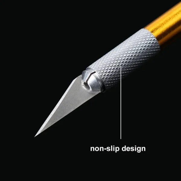 Craft Knife with Metal Handle – Precision Cutter with 6 Blades for DIY, Phone Repair, and PCB Projects 2 kf S8400285963d54f839e7d69609bc446eaC