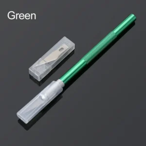 Craft Knife with Metal Handle – Precision Cutter with 6 Blades for DIY, Phone Repair, and PCB Projects 9 Craft Knife with Metal Handle – Precision Cutter with 6 Blades for DIY, Phone Repair, and PCB Projects - Image 4