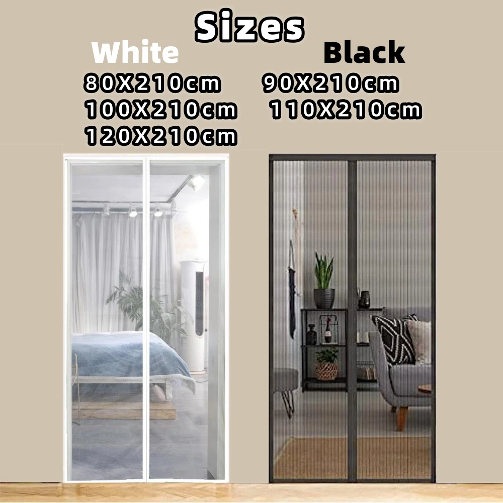 Mesh Door Curtain for Magnetic Screen – Anti-Mosquito Insect Net with Auto-Closing for Home and RV 21 kf Sbc3a4a5abe914ca2a02b6278ed27fedfS