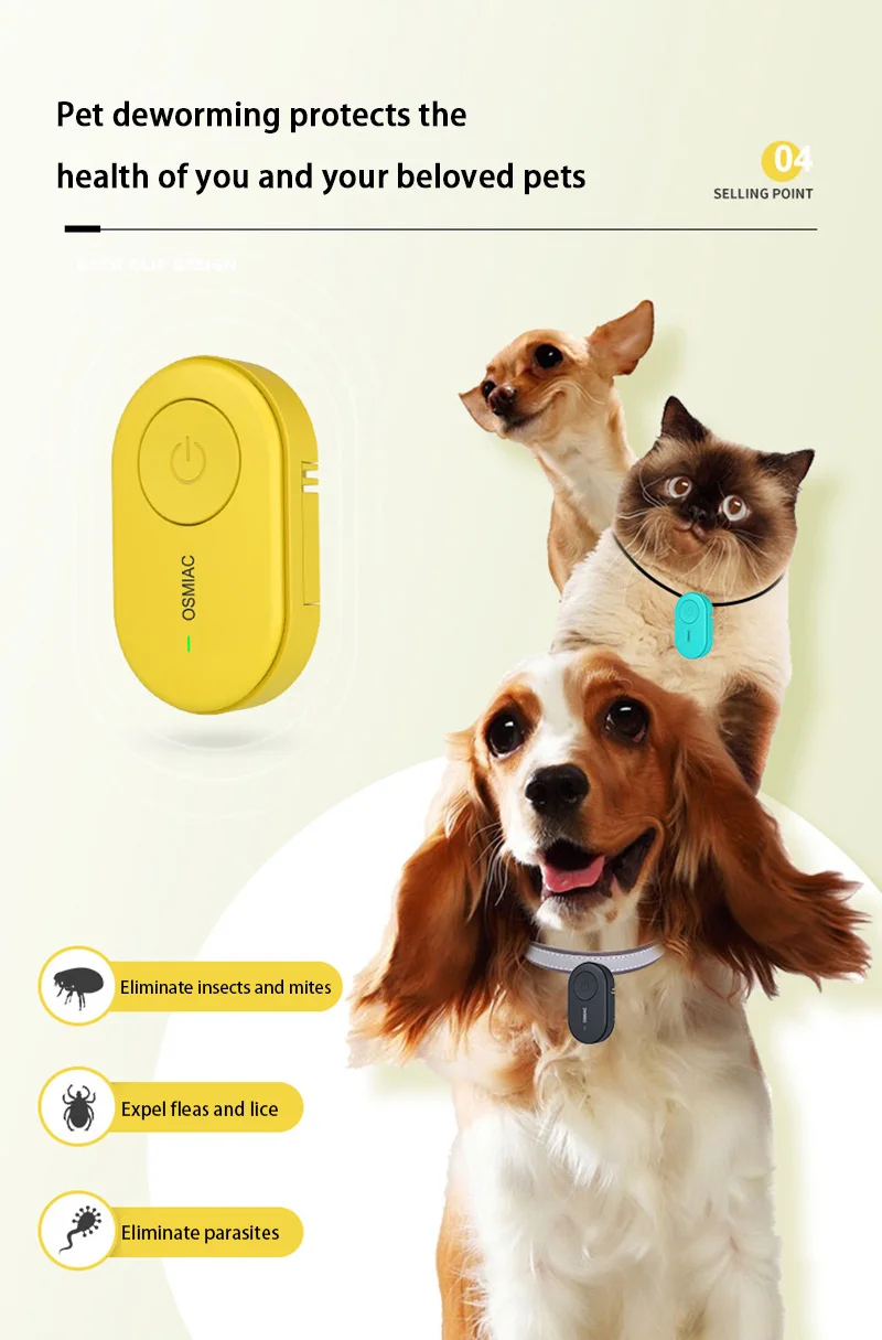 Ultrasonic Flea Collar for Dogs – Chemical-Free Tick and Mosquito Repellent Pet Collar 21 kf Sc20f67dfaa7540c2940ae33cf4902409u