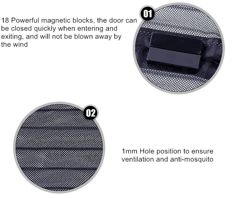 Mosquito Net Door – Magnetic Self-Closing Mesh Curtain for Bugs, Flies & Insects 18 kf Se0e28db6222d49b98189f78f121cb32bC