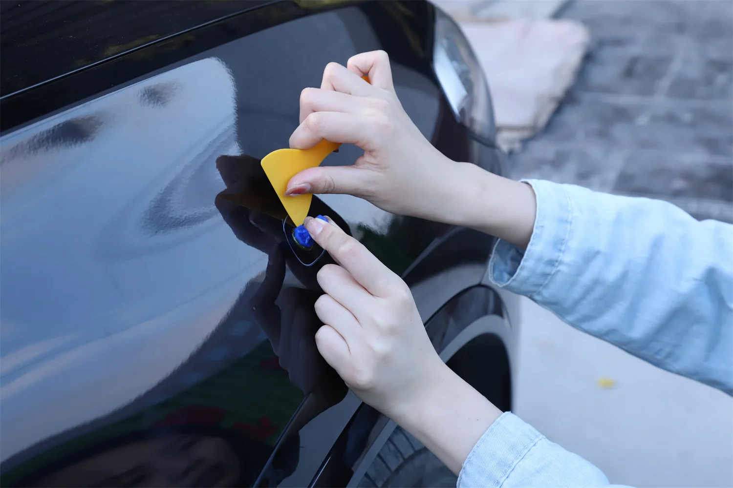 Dent Removal Tool Kit with Suction Cups – Paintless Car Dent Puller for Auto Body Hail Repair 27 kf Sf0e2be59ea63491f9e5840623e6ffbe49