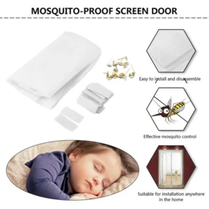 Mosquito Net Door – Magnetic Self-Closing Mesh Curtain for Bugs, Flies & Insects - Image 3