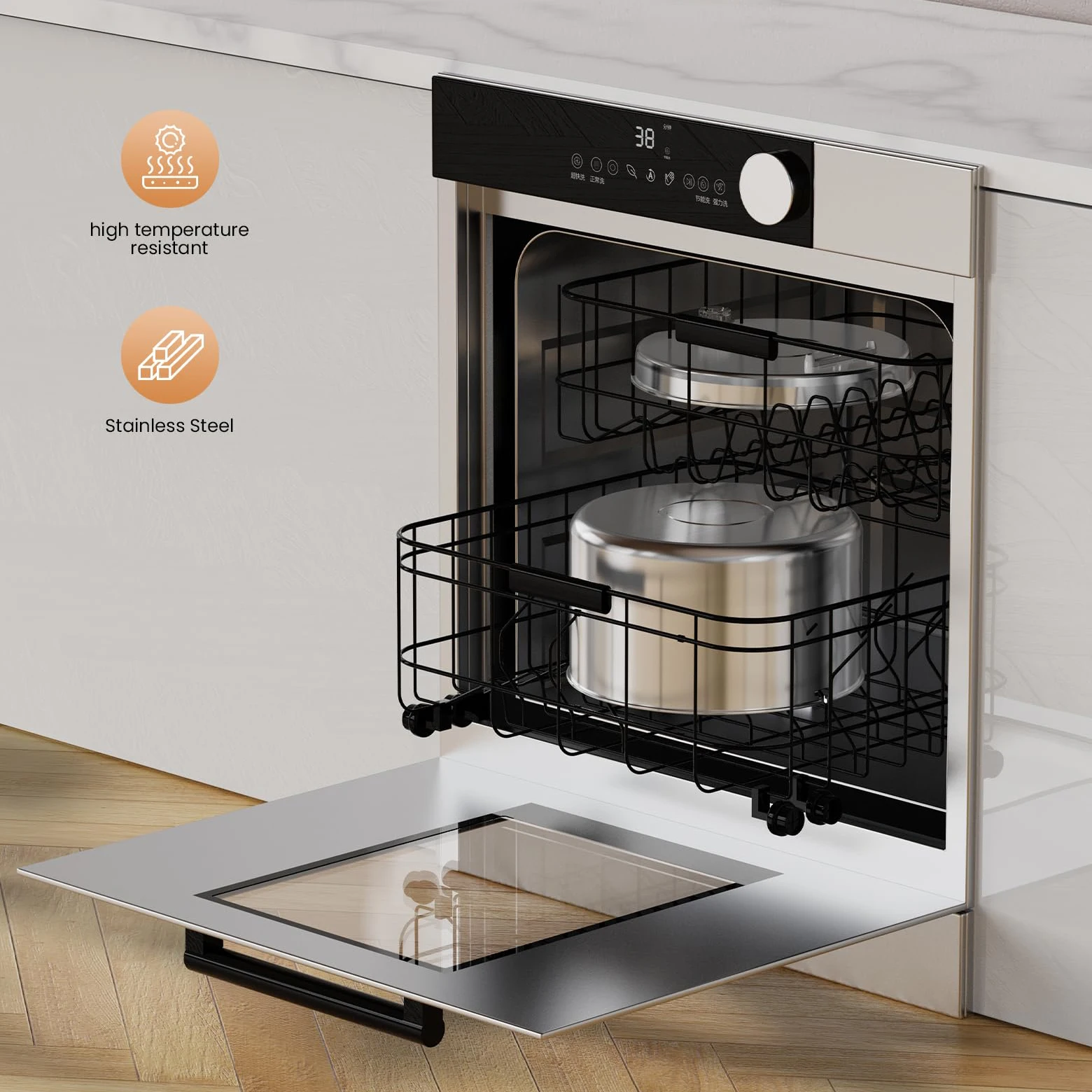 Pet Water Dispenser – 2.2L Stainless Steel Automatic Cat and Dog Water Fountain (No Plug) 21 kf S009baf3a20024e998f29d6e6530050a60