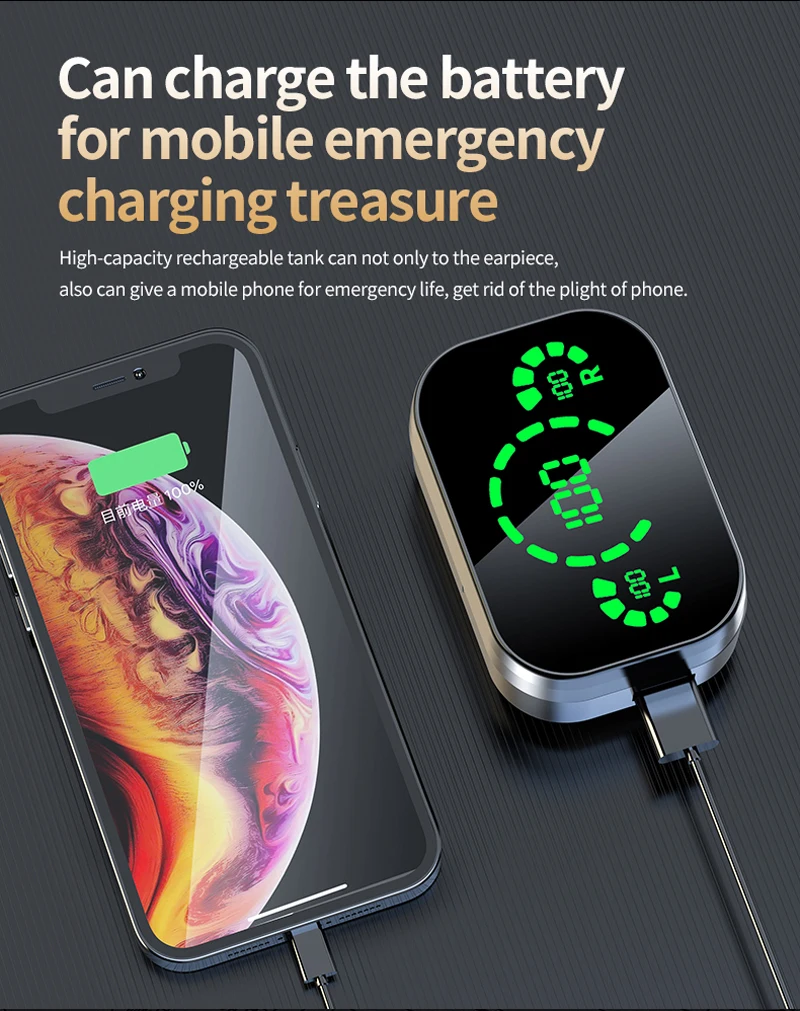 Wireless Headphones Bluetooth 5.3 HiFi Stereo Sport Earbuds with Mic and Charging Case 23 kf S07f95379c64b440d8a8858024b4fe26aH