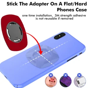 Bike Phone Holder 360° Rotatable Quick Lock Mount with Shock Absorber - Image 5