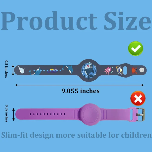 Airtag Bracelet for Kids Waterproof Protective Strap with Cartoon Cover 5 kf S1b0e982fc81b448fbf54b1a3dd32079fF